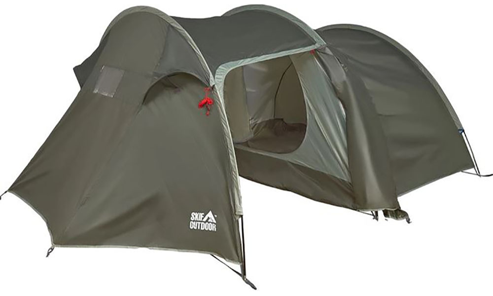 Палатка четырехместная Skif Outdoor Askania, темно-зеленая 2 Палатка четырехместная Skif Outdoor Askania, темно-зеленая 2