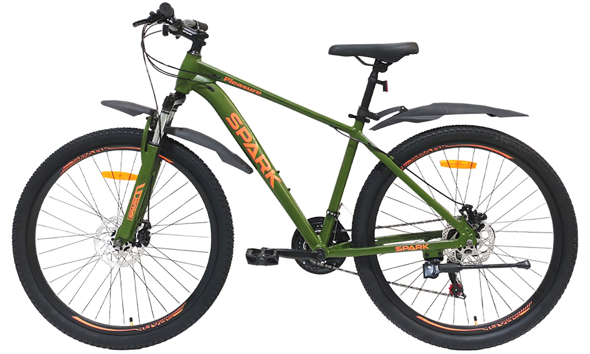 Велосипед SPARK PLEASURE 27,5", размер M, рама 17", 2025, темно-зеленый 3