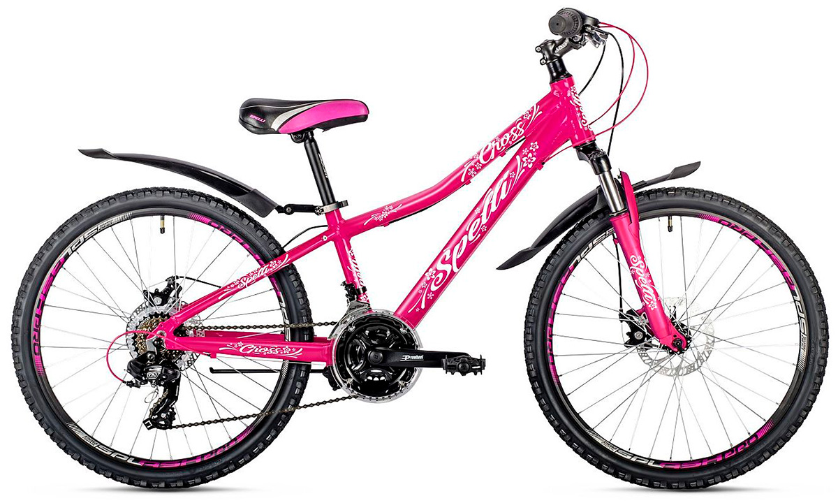 Фотография Велосипед Spelli CROSS GIRL 24" (2019)  Розовый 