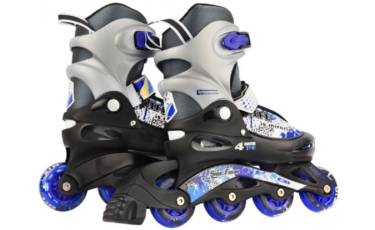 Фотография Роликовые коньки Action ZERO размер 34-37 Blue с комплектом защиты 3