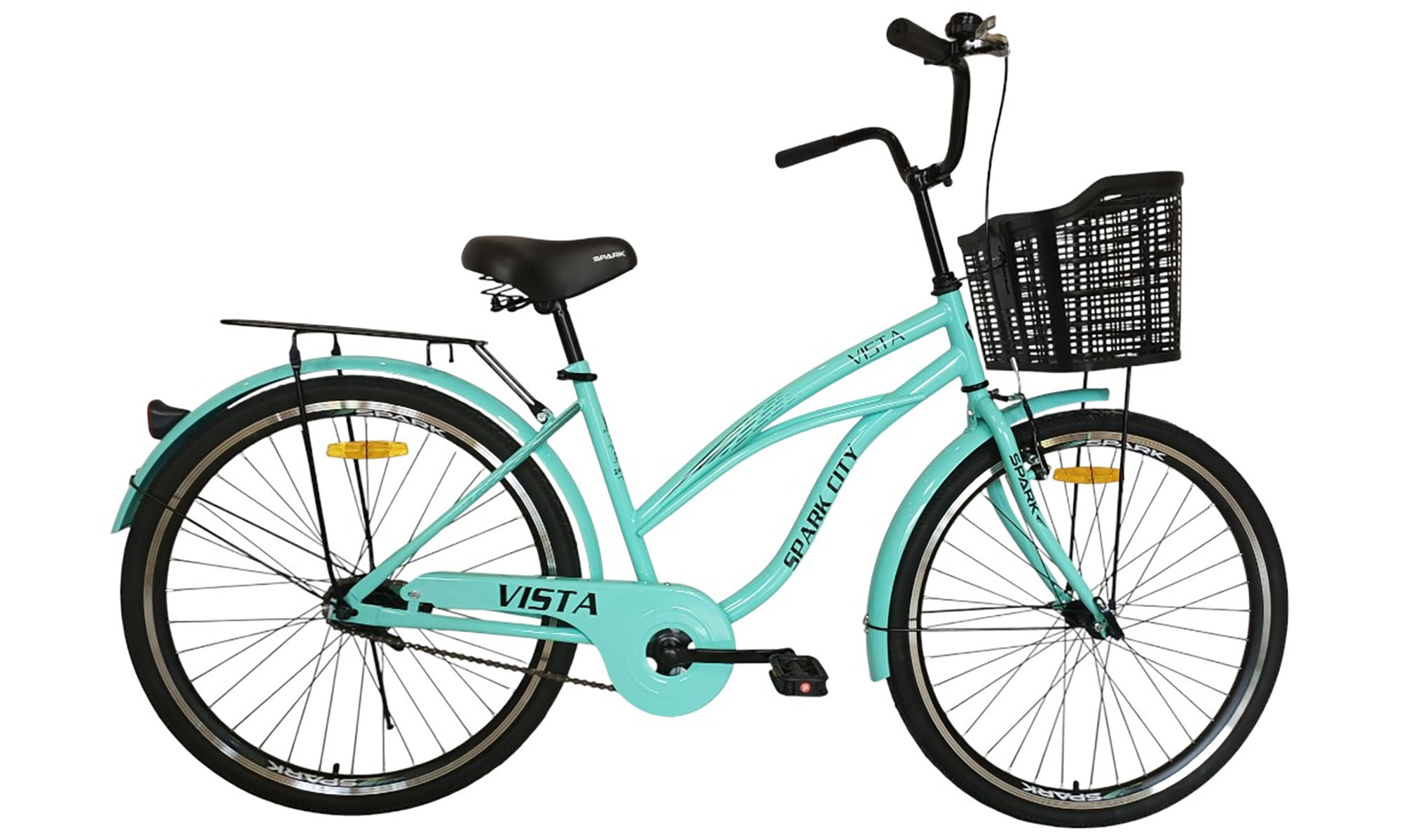 Велосипед SPARK CITY VISTA 26", размер M, рама - 17", год 2026, голубой 