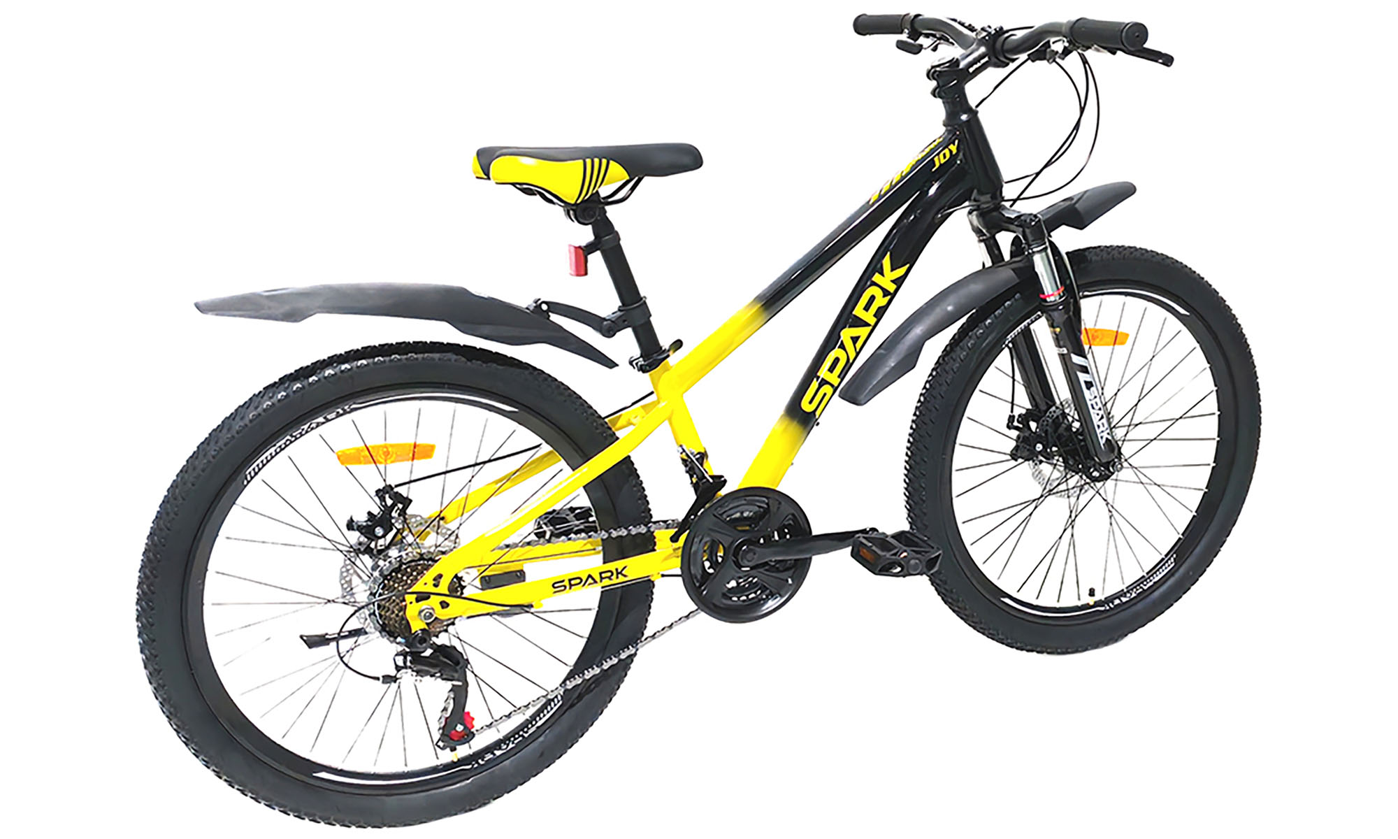 Велосипед SPARK JOY 24", розмір XXS, рама 11", 2025, жовтий з чорним 2