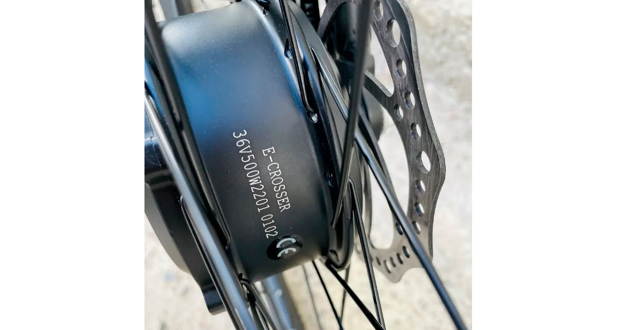 Фотография Электровелосипед Crosser E-XC-330 28" 36V/500W, li-ion 12A Samsung Черно-красный 5