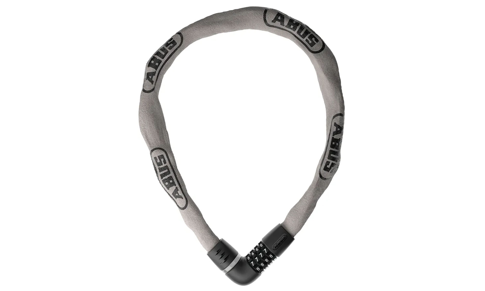 Замок кодовый с цепью ABUS 6807C/110см, tec grey, серый 