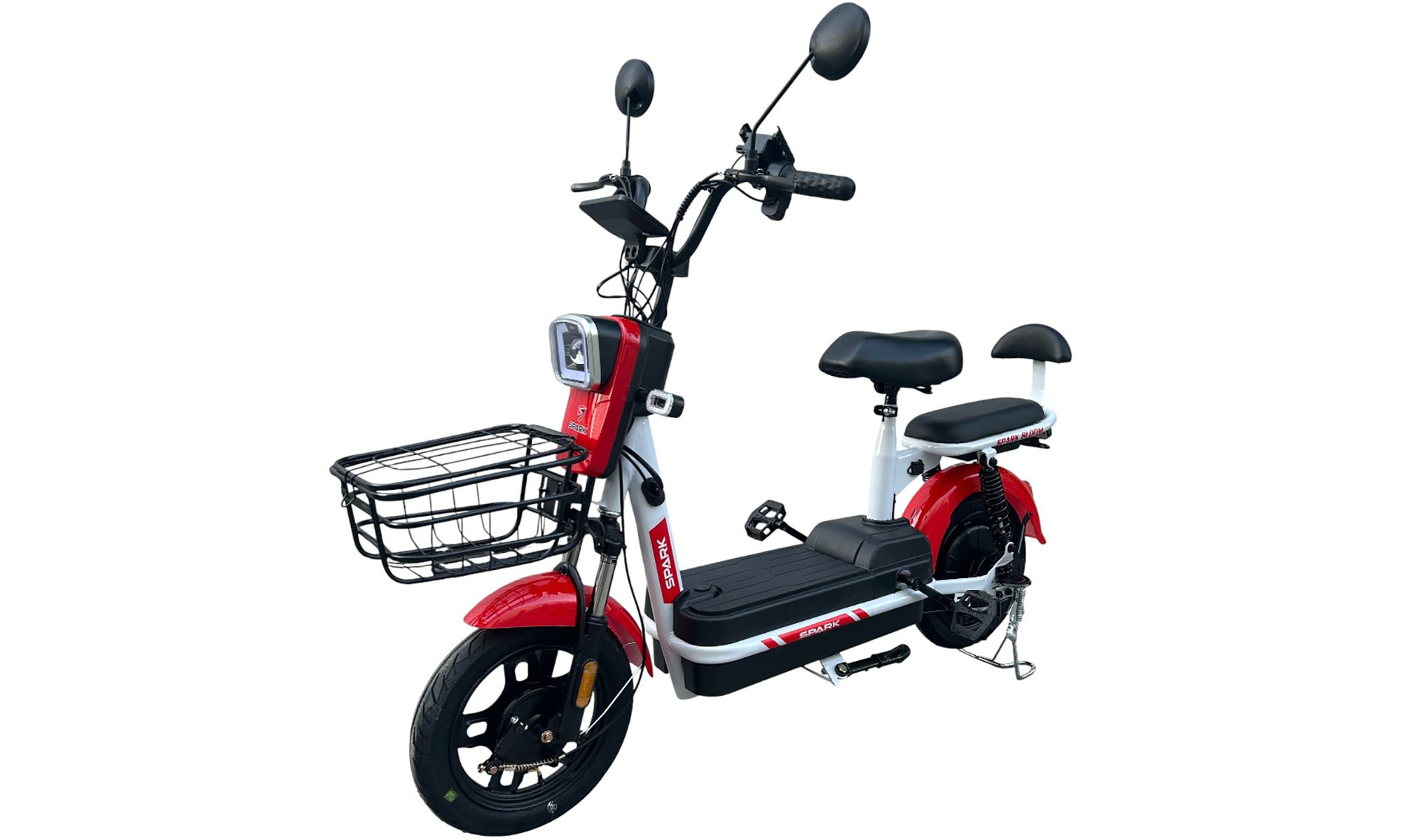 Велосипед с электромотором SPARK BLOOM 14", 48V/400W/12Ah, год 2026, Темно-красный 2