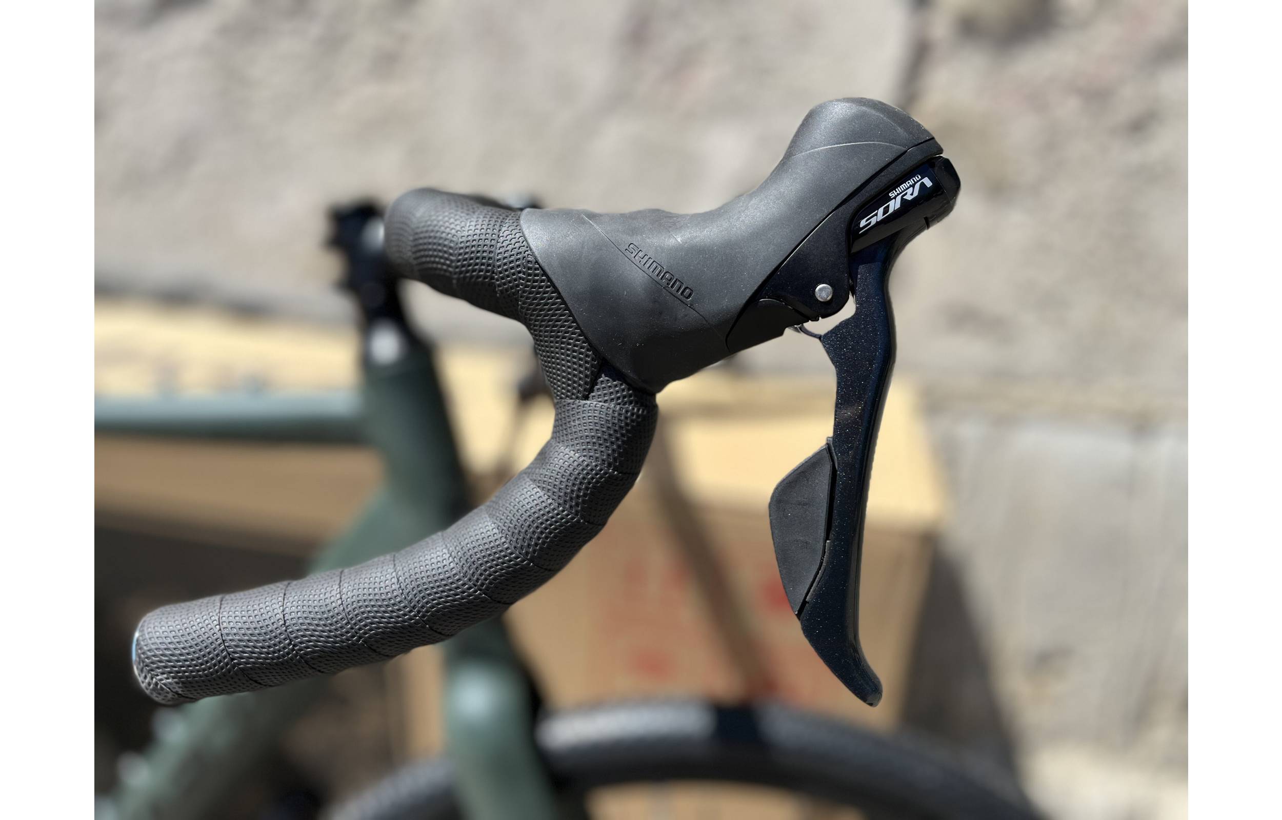 Фотографія Велосипед DeMARCHE Gravel Stone SORA 28" розмір М 2022 Зелений 2