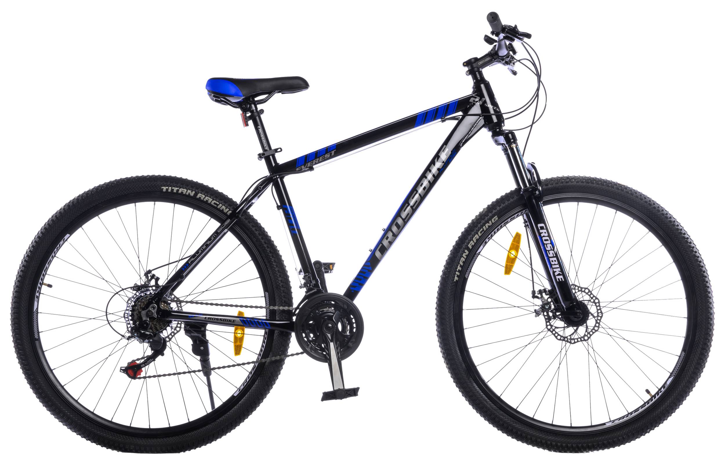 Фотографія Велосипед CrossBike Everest 29" розмір XL рама 21 2022 Чорний-Синій