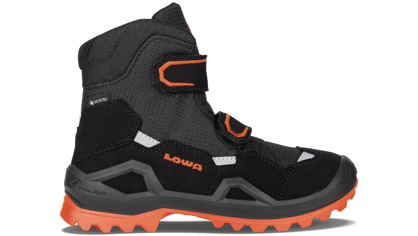 Фотография Ботинки детские LOWA Milo Evo GTX MID Jr black-orange размер 38.0 5