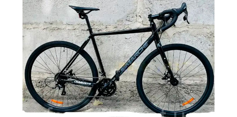 Фотография Велосипед DeMARCHE Gravel Point 2x9 28" размер L 2022 Черный