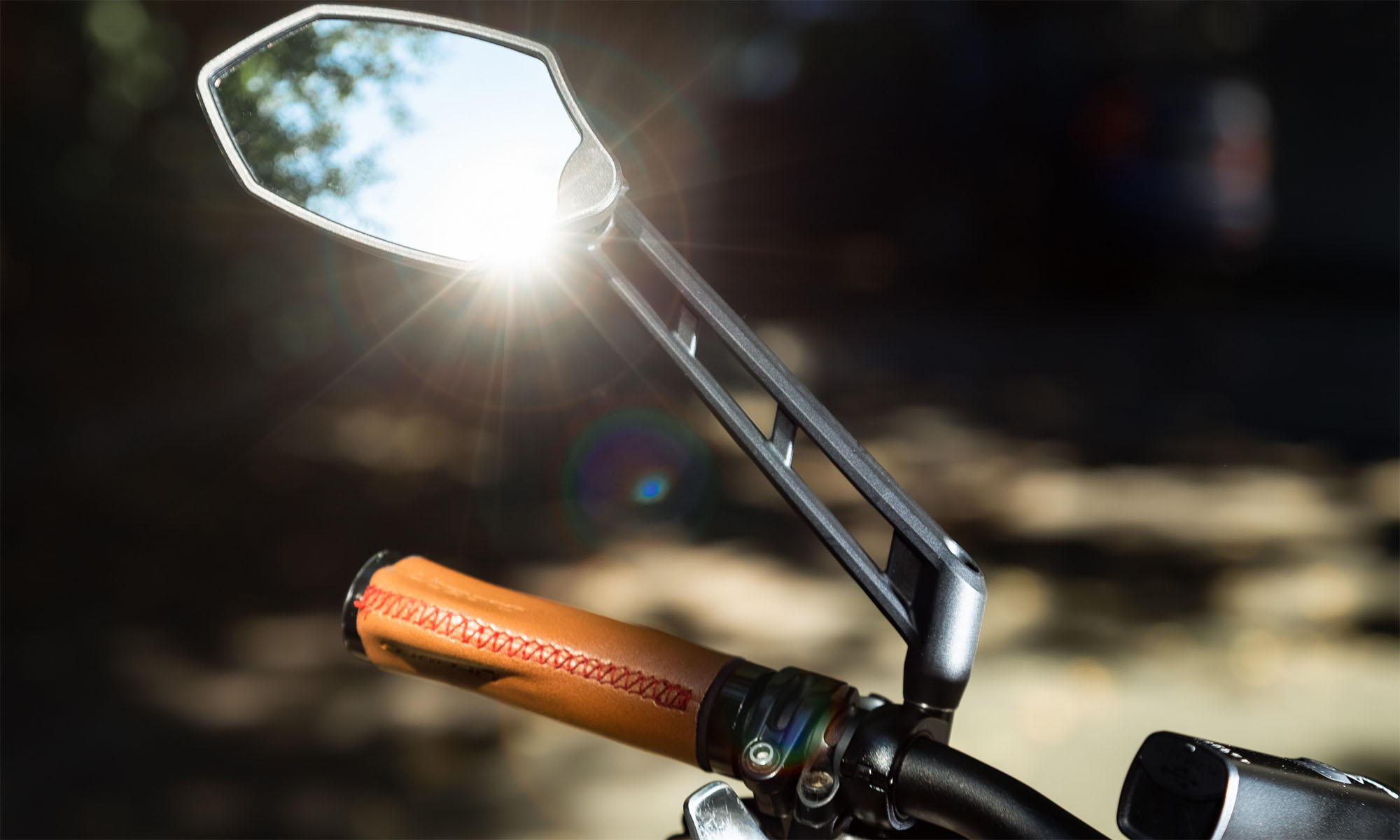Зеркало ONRIDE Amulet 20 HD light на руль левое 3
