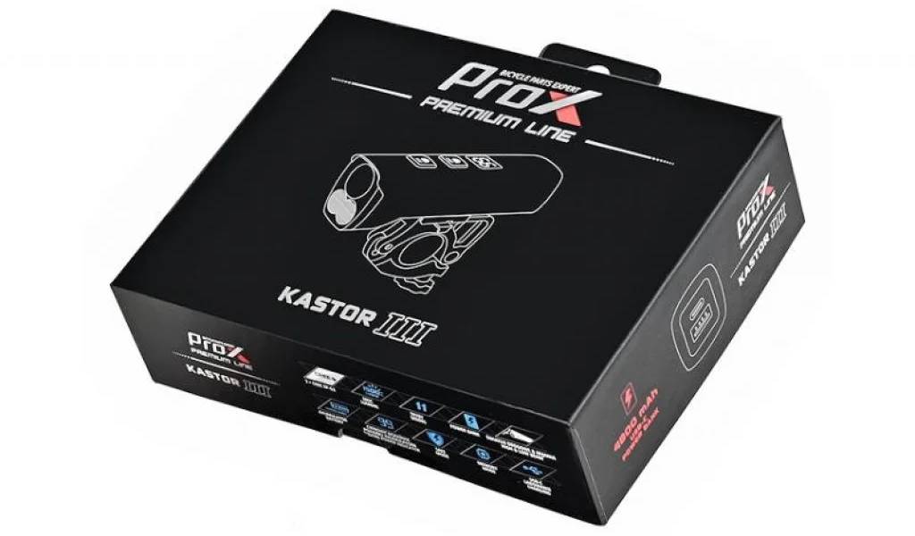 Фара ProX Kastor III 1500Lm, 4800mAh, USB-C, Powerbank 2