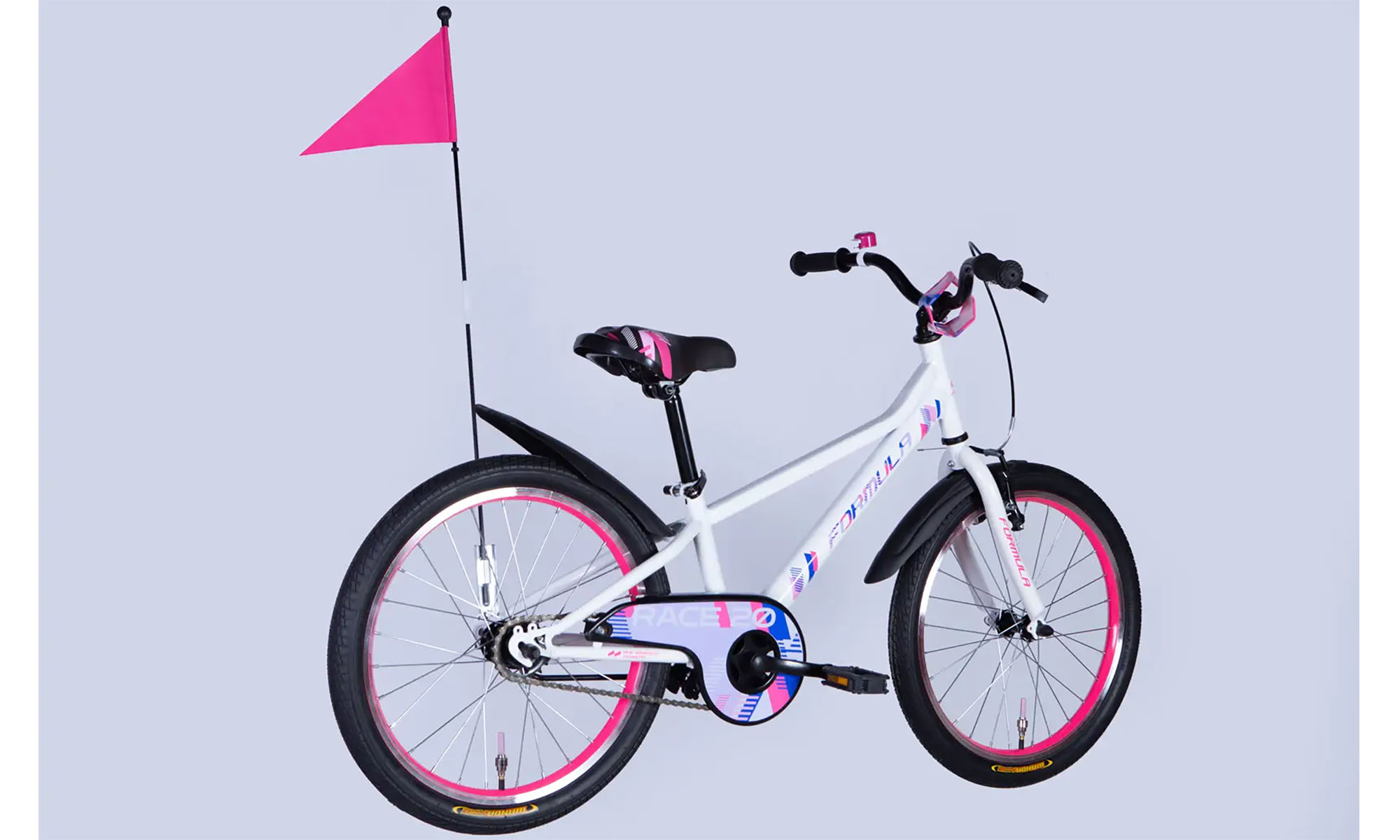 Велосипед Formula Kid RACE BH 20", размер XXS, рама-10", год 2026, белый с розовым 4