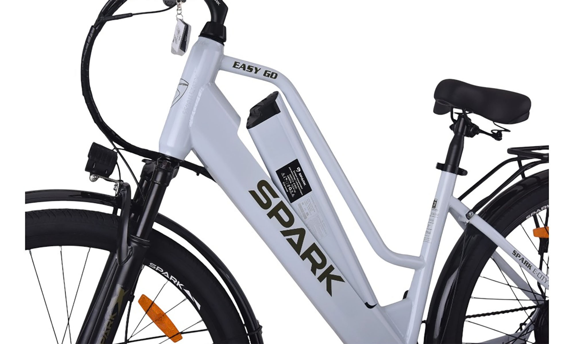 Велосипед с электромотором SPARK E-CITY EASY G0 28", размер M, рама 18", 48V/500W/12,5Ah, год 2026, серый 2