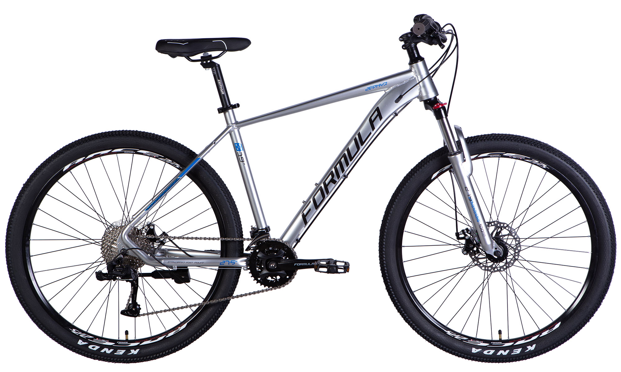 Фотографія Велосипед Formula ZEPHYR 2.0 DD CS 27,5", размер M, рама 17", 2025, серебристый