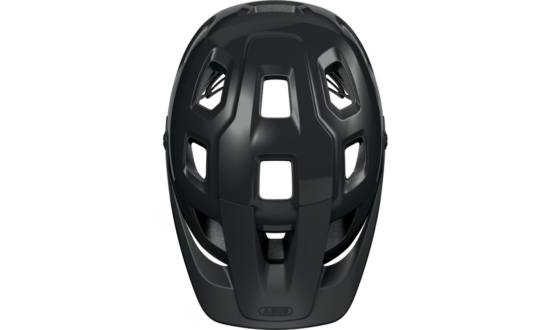 Велошлем спортивный ABUS MOTRIP Shiny Black, размер L (57-61 см), глянцевый черный 3
