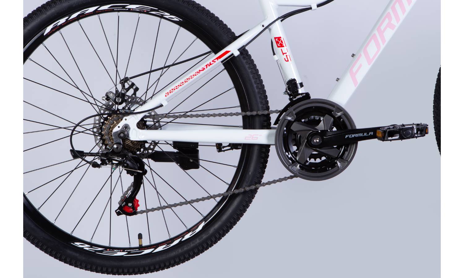 Велосипед Formula ALPINA DD 26" розмір S рама 15" 2025 біло-рожевий 4