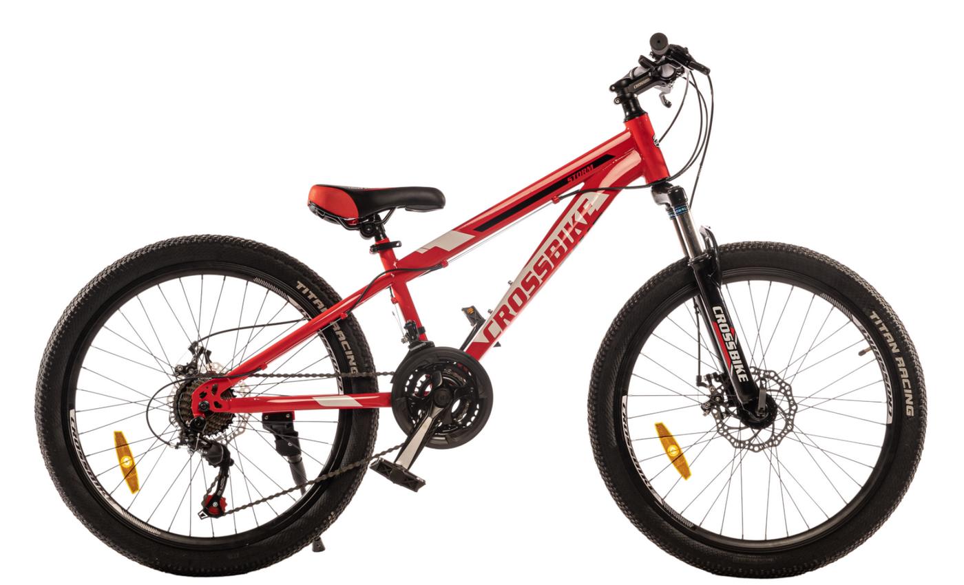 Фотографія Велосипед CrossBike STORM 24" розмір XXS рама 13 2022 Червоний