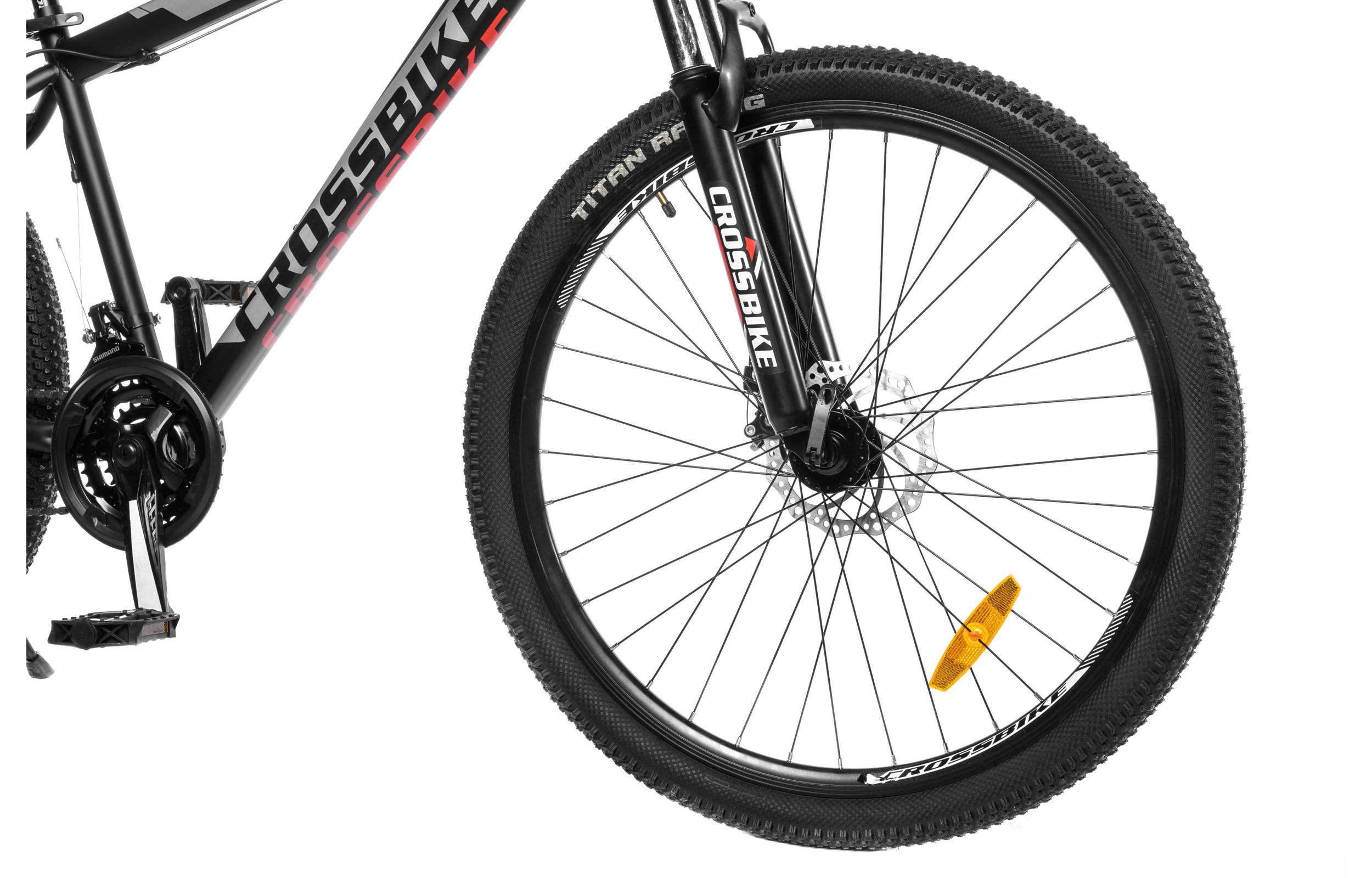 Фотография Велосипед CrossBike Storm 29"размер Мрама 17 2022 Чорний-Красный 3