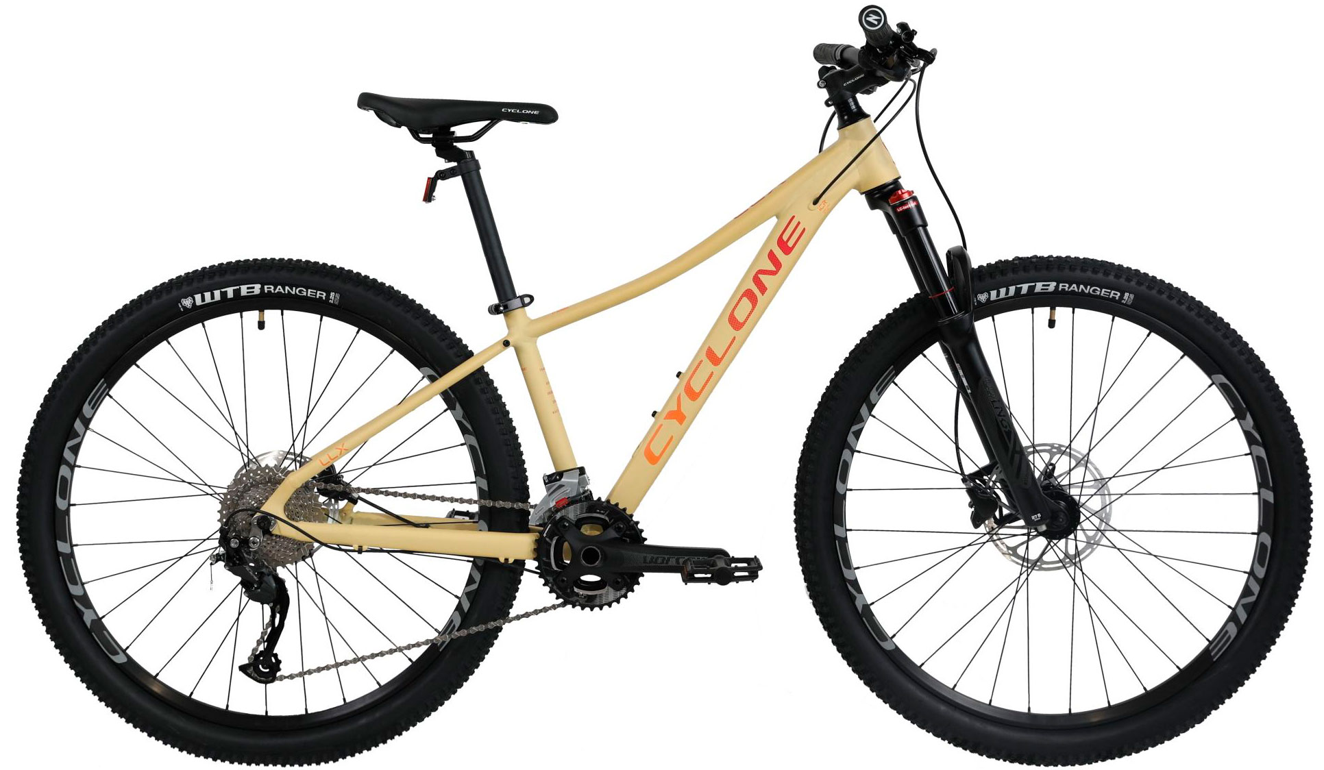 Велосипед Cyclone LLX 27,5" размер М рама 17” 2023 желтый