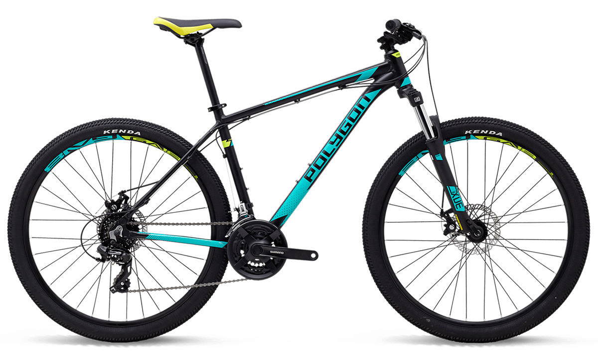 Фотография Велосипед POLYGON CASCADE 4 27,5" (2020) 2020 Черно-голубой 3