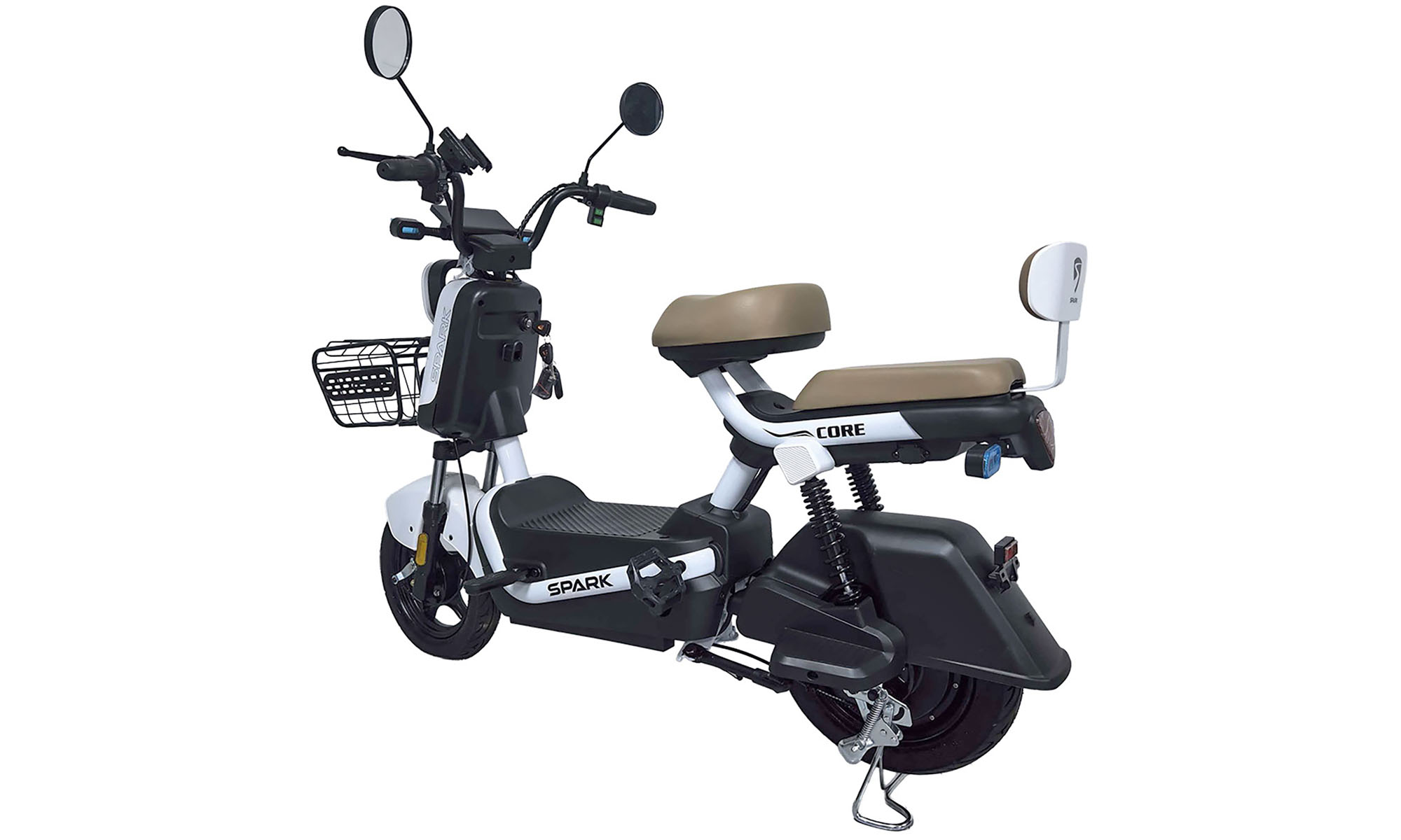 Велосипед с электромотором SPARK CORE 14", 60V/1000W/25Ah, год 2026, белый 5