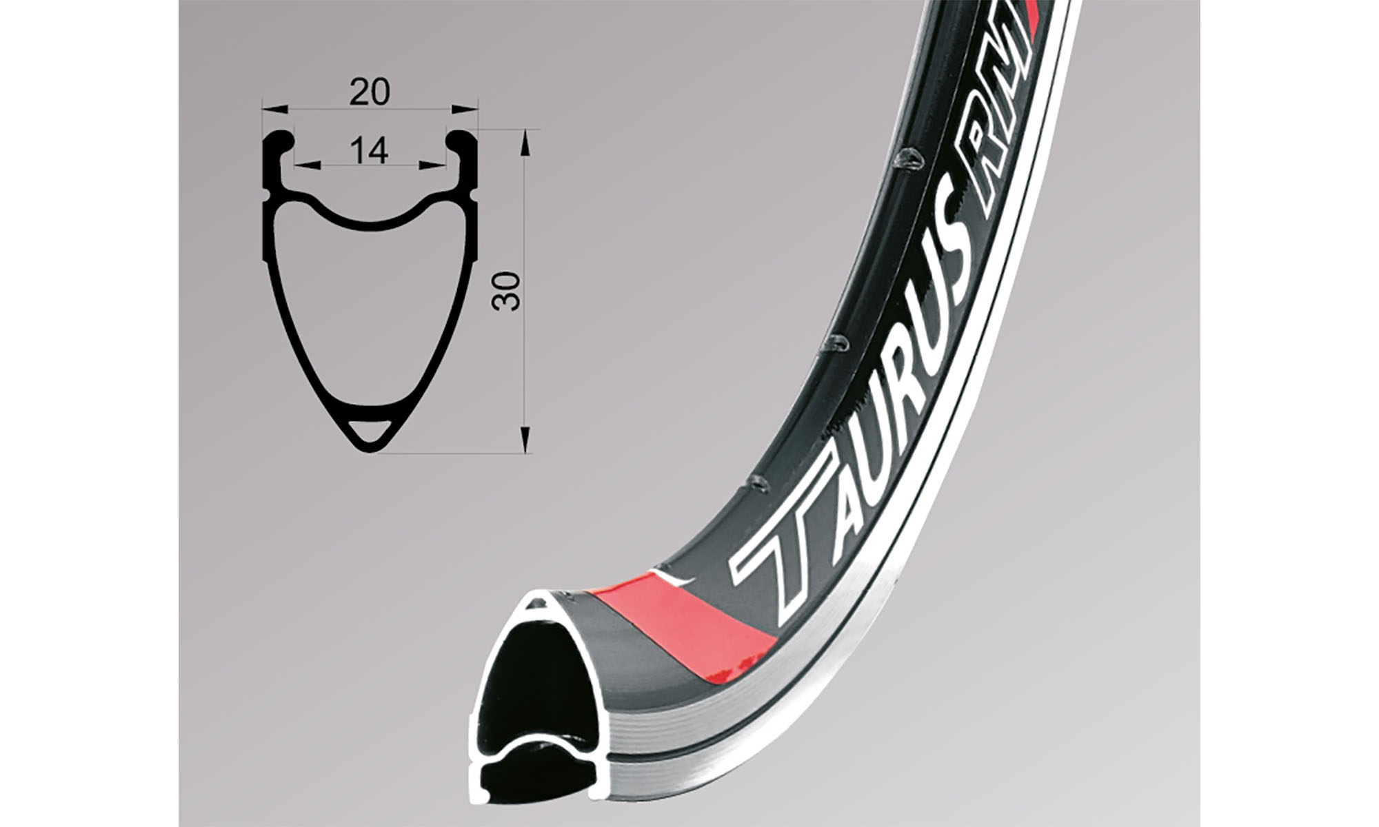 Обід Remerx TAURUS RMX 5014, 28'', 622x14, 32 отв., FV, чорний анодований, V-Br, CNC 