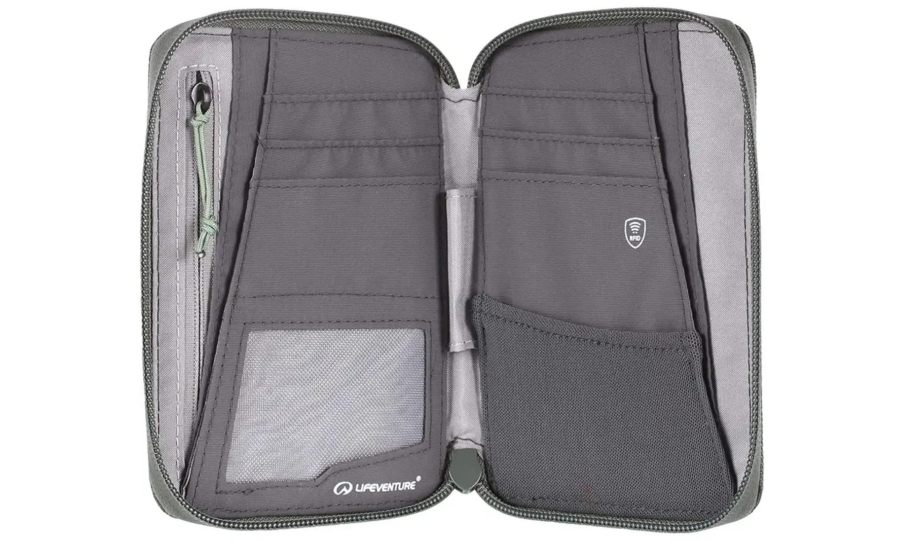 Кошелек Lifeventure Recycled RFID Mini Travel Wallet olive 5