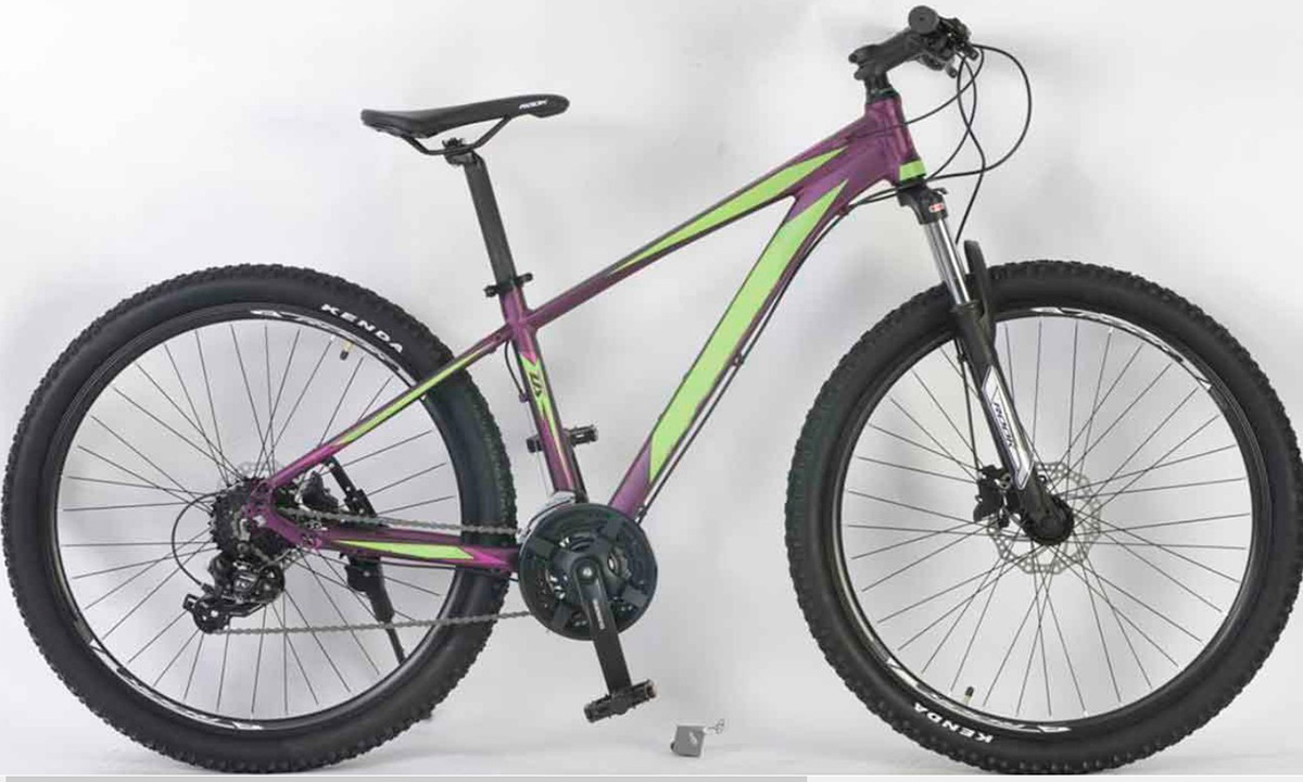 Фотография Велосипед Titan Stinger 29" (2020) 2020 Фиолетово-зеленый 5