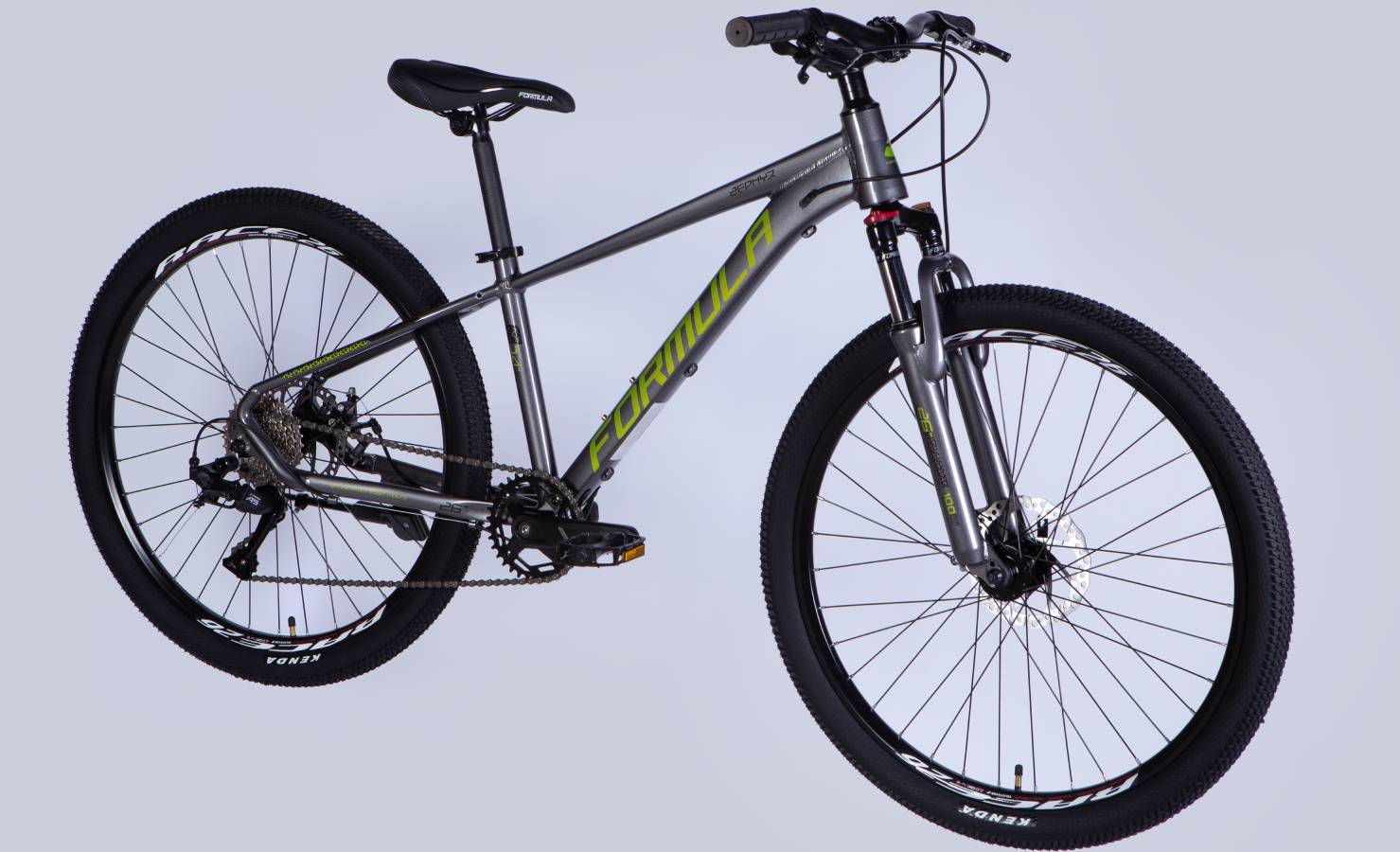 Велосипед Formula ZEPHYR 3.0 DD 26" розмір XS  рама 14" 2025 сіро-зелений 2