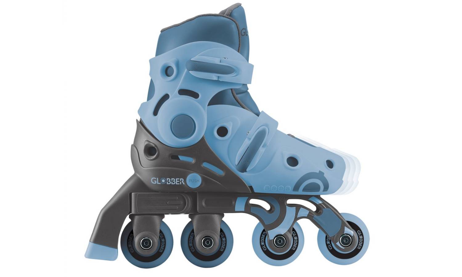 Роликовые коньки GLOBBER 2в1 серо-синие размер 26-29 8