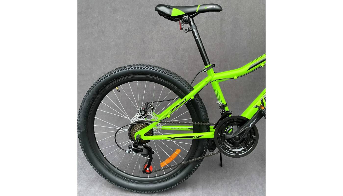 Фотографія Велосипед подростковый Viper Forest D 24" размер XXS рама 12,5" 2024 Зелений 3