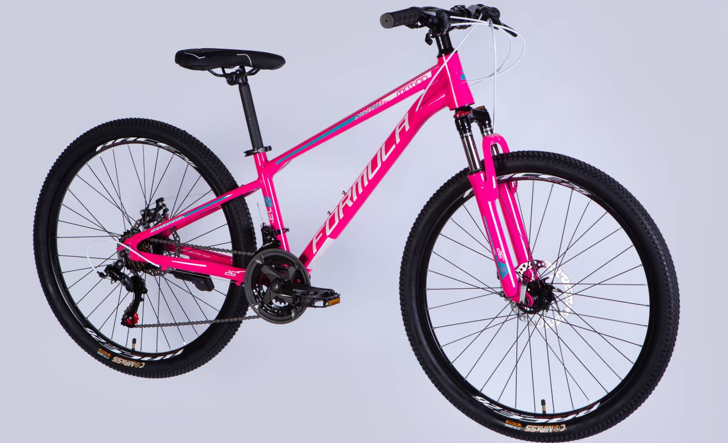 Фотография Велосипед Formula MOTION DD 26" размер XS рама 13" 2025 розовый 3