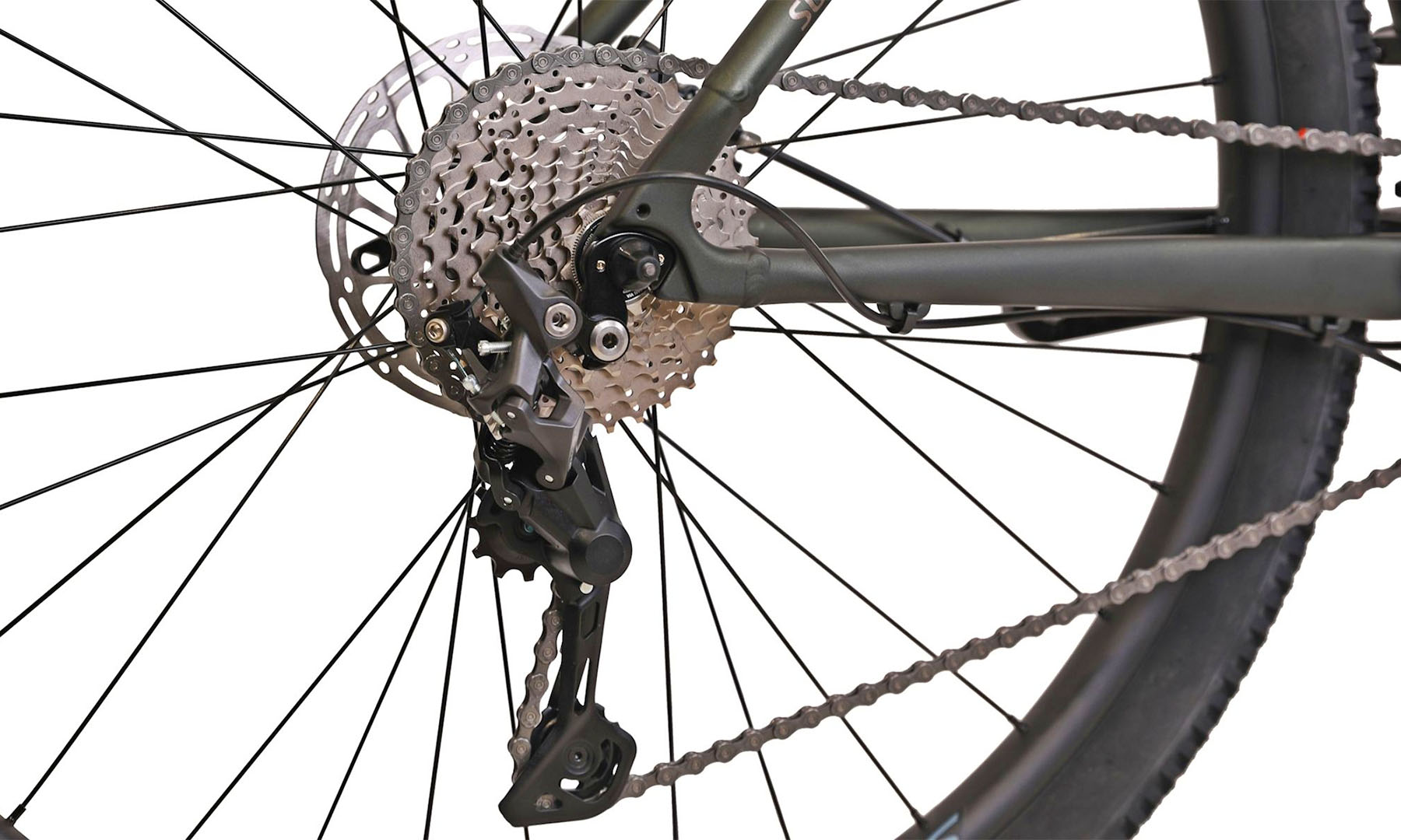 Фотография Велосипед Winner SOLID WRX 29" размер L рама 20" 2024 Темно-зеленый 4