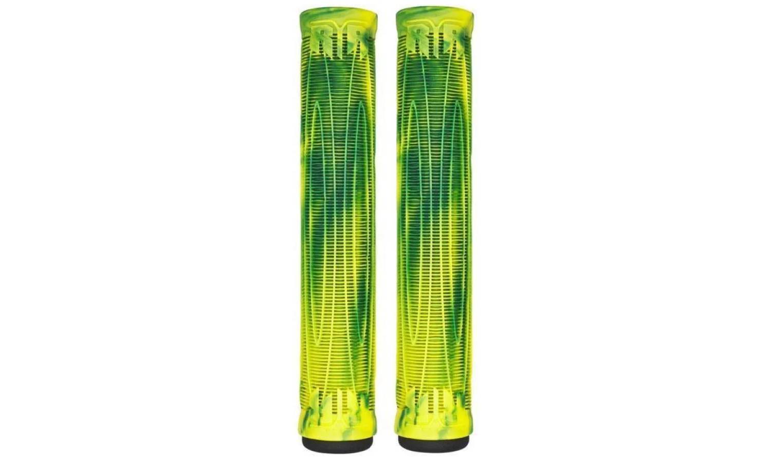 Фотография Грипсы для самоката AO Cory V Grips Swirl - yellow/green