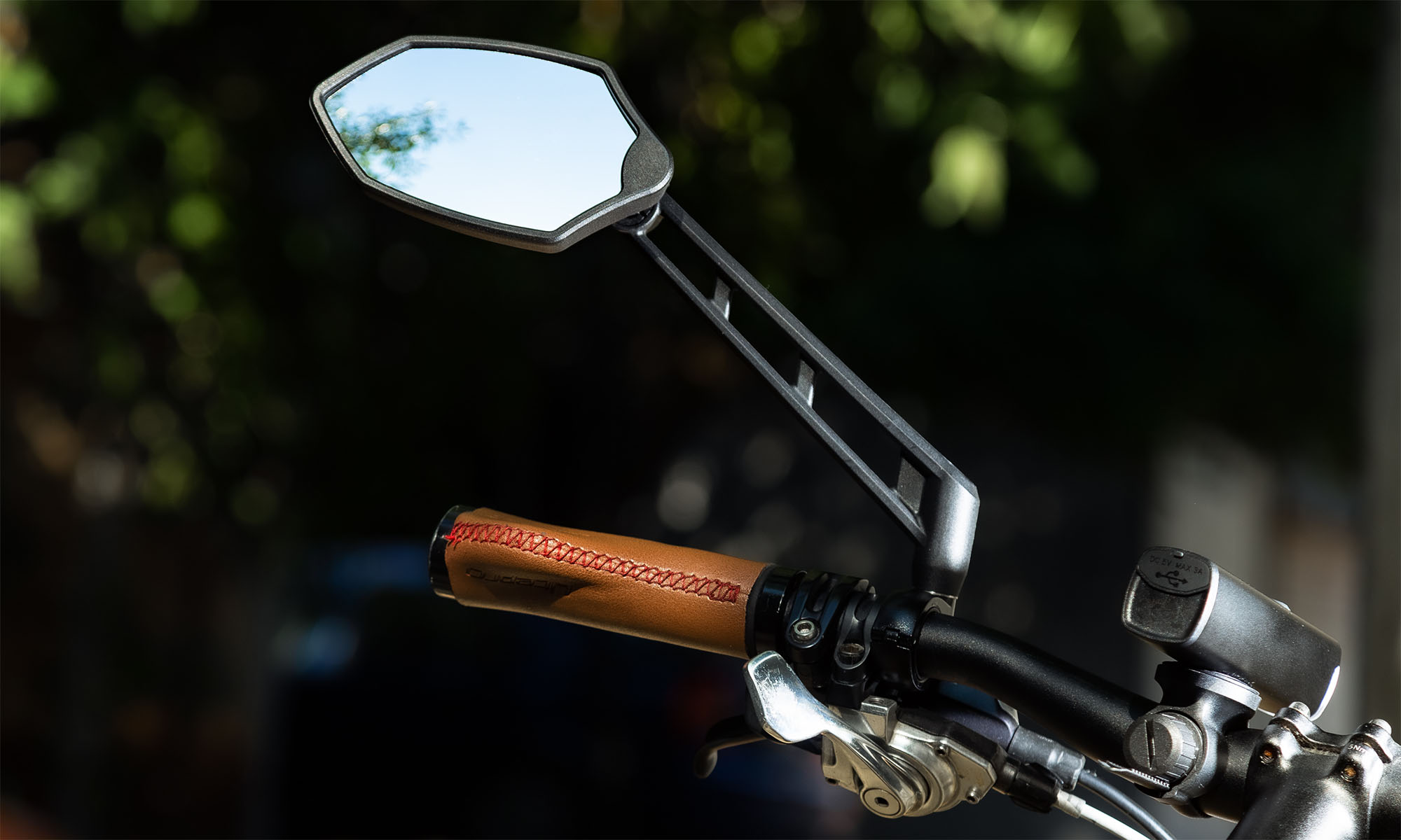 Зеркало ONRIDE Amulet 20 HD light на руль левое 4