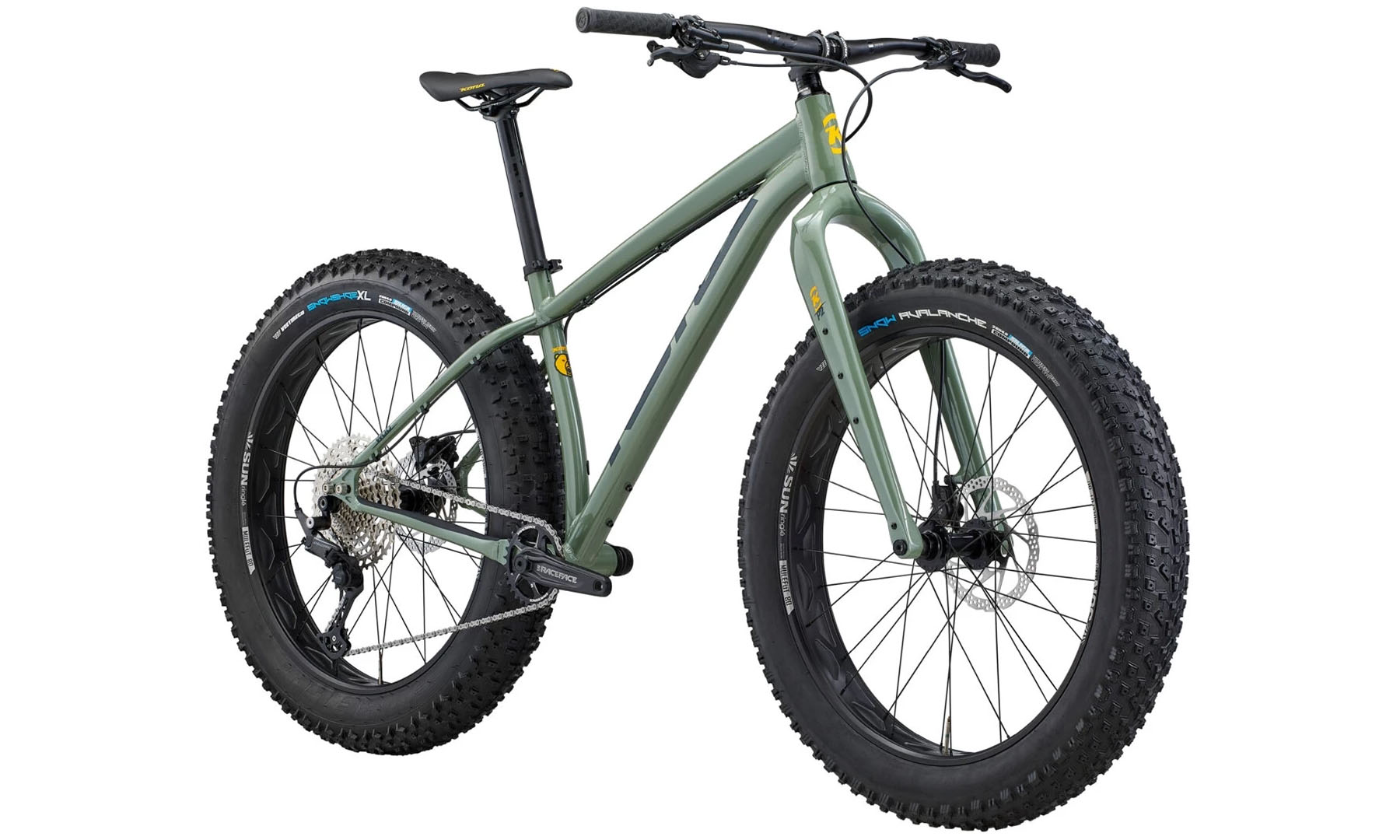 Фетбайк Kona Woo 26" розмір рами S, 2024, Landrover (зелено-сірий) 8
