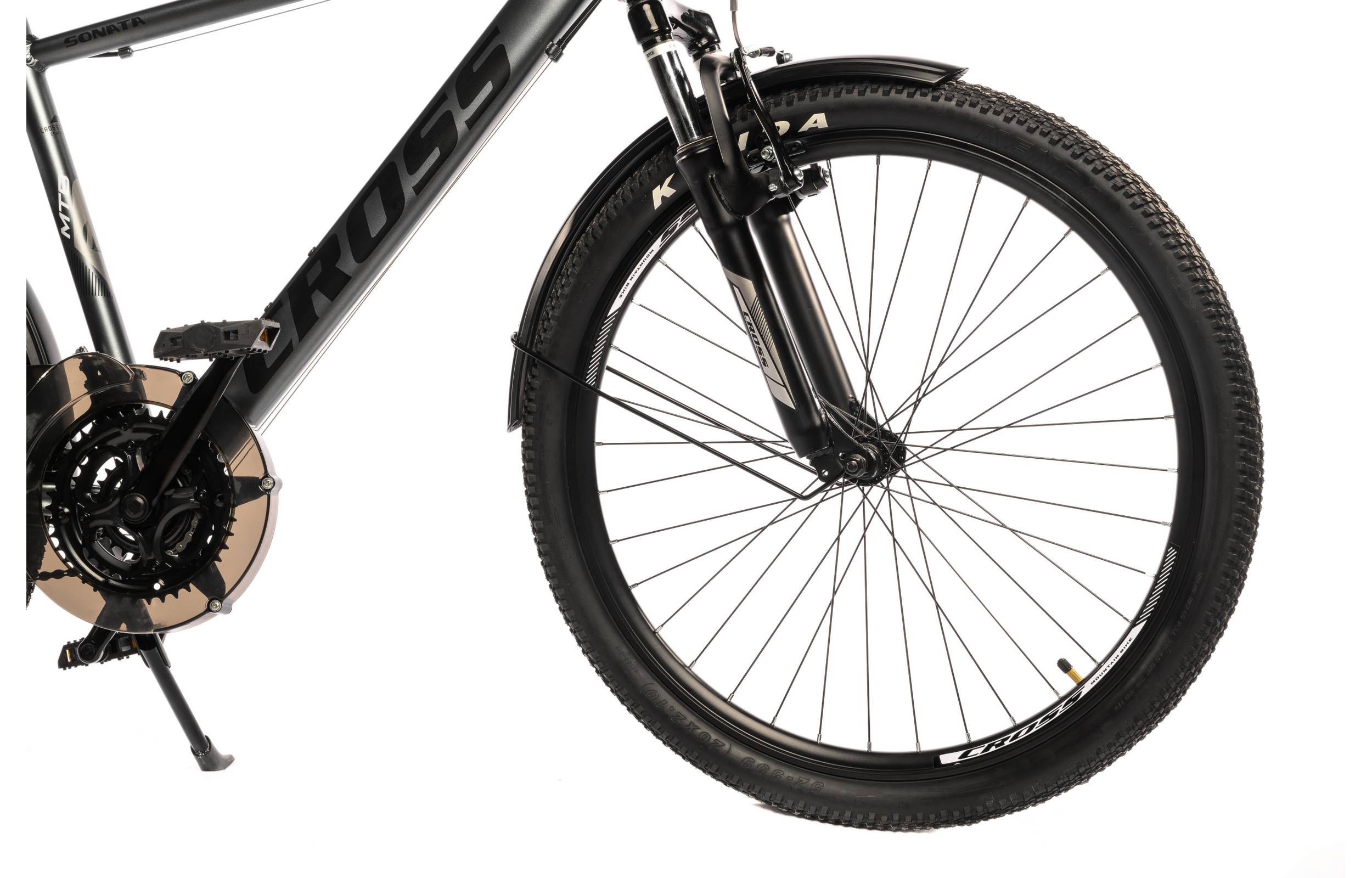 Фотографія Велосипед Cross Sonata 26" розмір L рама 19 2022 Сіро-чорний 3