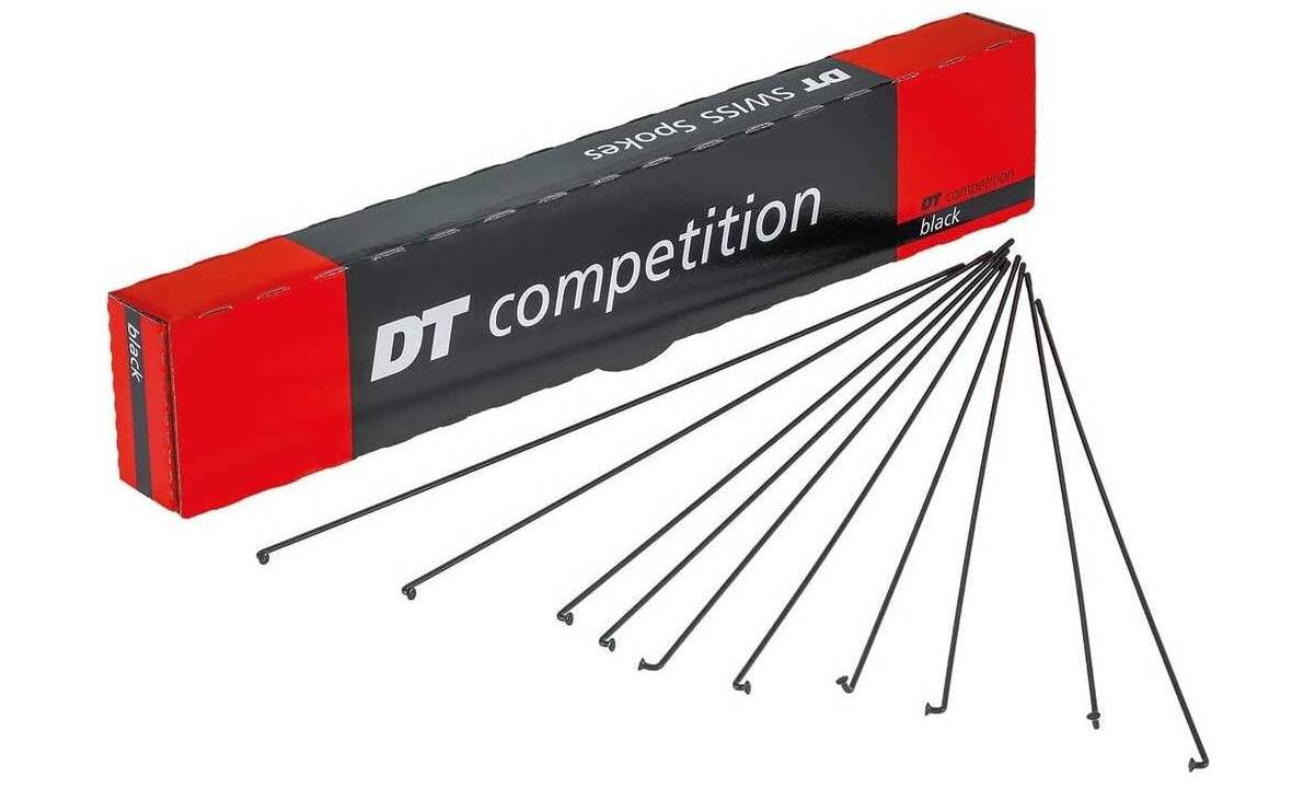 Спицы DT Swiss Competition Race 2.0/1.6/2.0 mm x 298mm Black (Черный) 100шт 