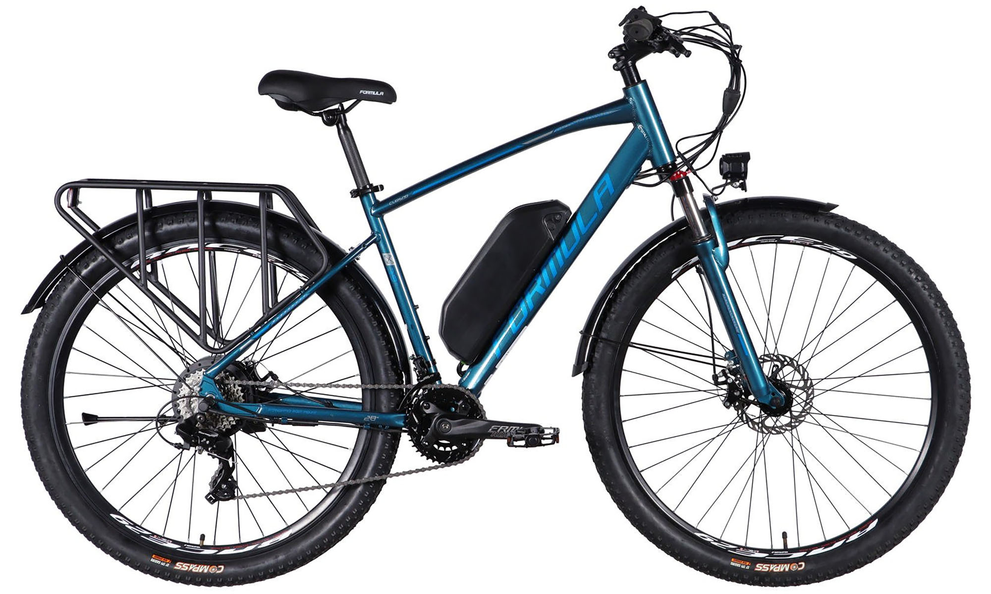 Велосипед с электроприводом Formula eCURSOR MAN DD CS 29", размер XL, рама-21", 48B, 17.5А*ч, 500Вт, год 2026, темно-синий 