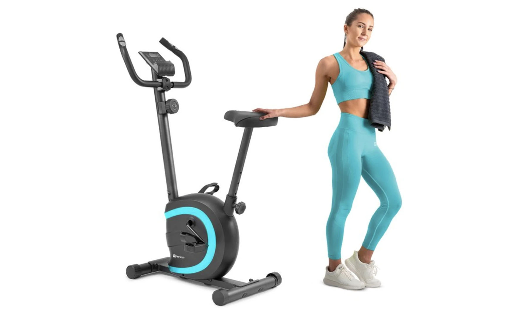 Фотография Велотренажер Hop-Sport HS-015H Vox Бирюзовый  2