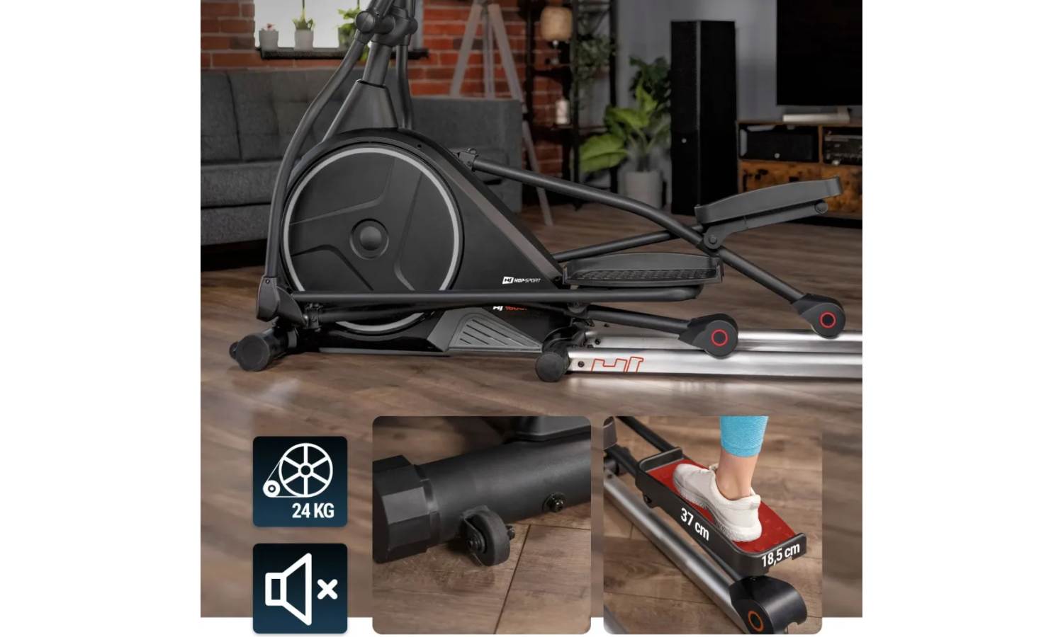 Орбитрек Hop-Sport HS-160CF Stage электромагнитный серый 3