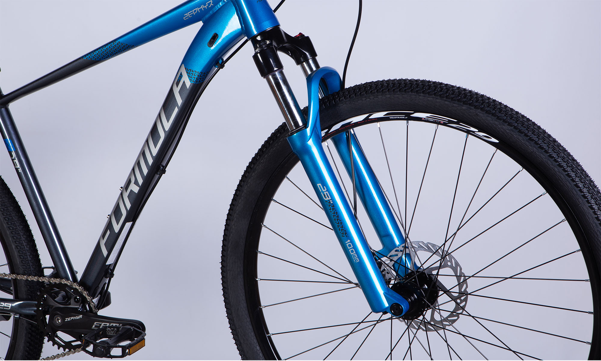 Фотографія Велосипед Formula ZEPHYR EXPERT HDD 29", розмір L, рама-19", 2025, синьо-сірий 4