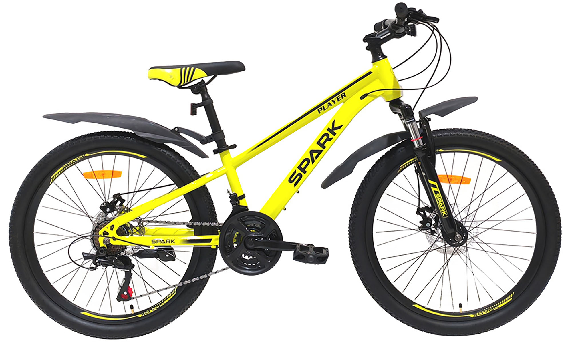 Велосипед SPARK PLAYER 24", размер XXS, рама 11", год 2025, желтый Велосипед SPARK PLAYER 24", размер XXS, рама 11", год 2025, желтый