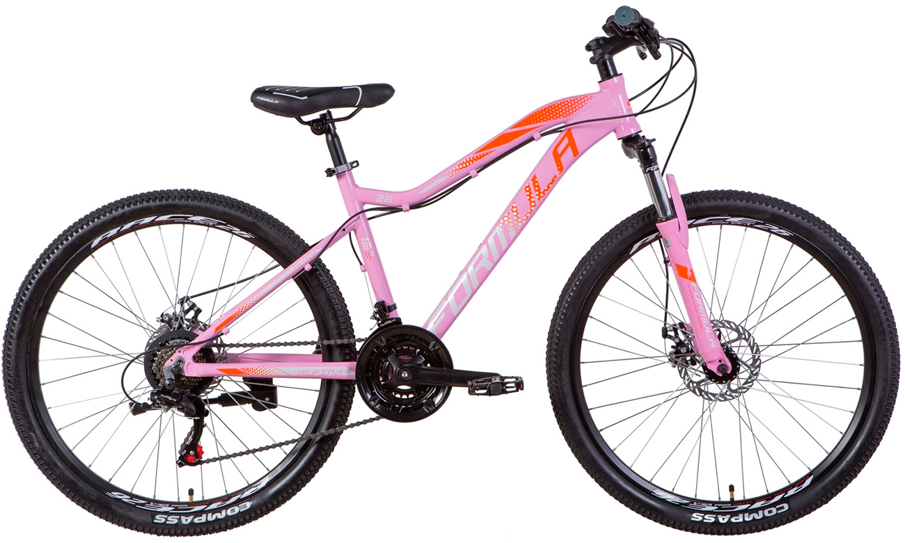 Велосипед Formula ALPINA AM DD 26" (2021) 2021 Розово-оранжевый 2