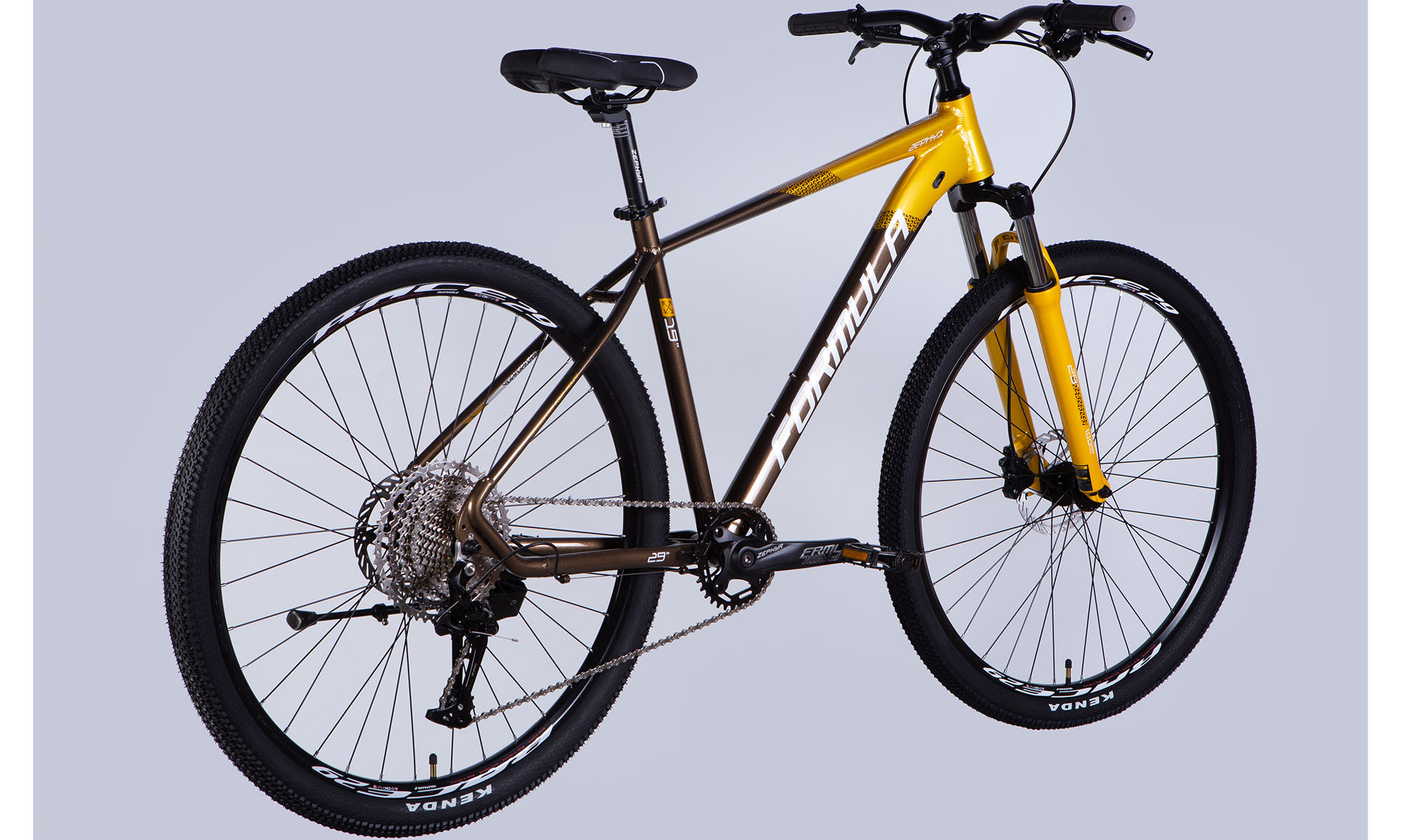 Велосипед Formula ZEPHYR PRO HDD 29", размер L, рама-19", 2025, золотисто-коричневый  4