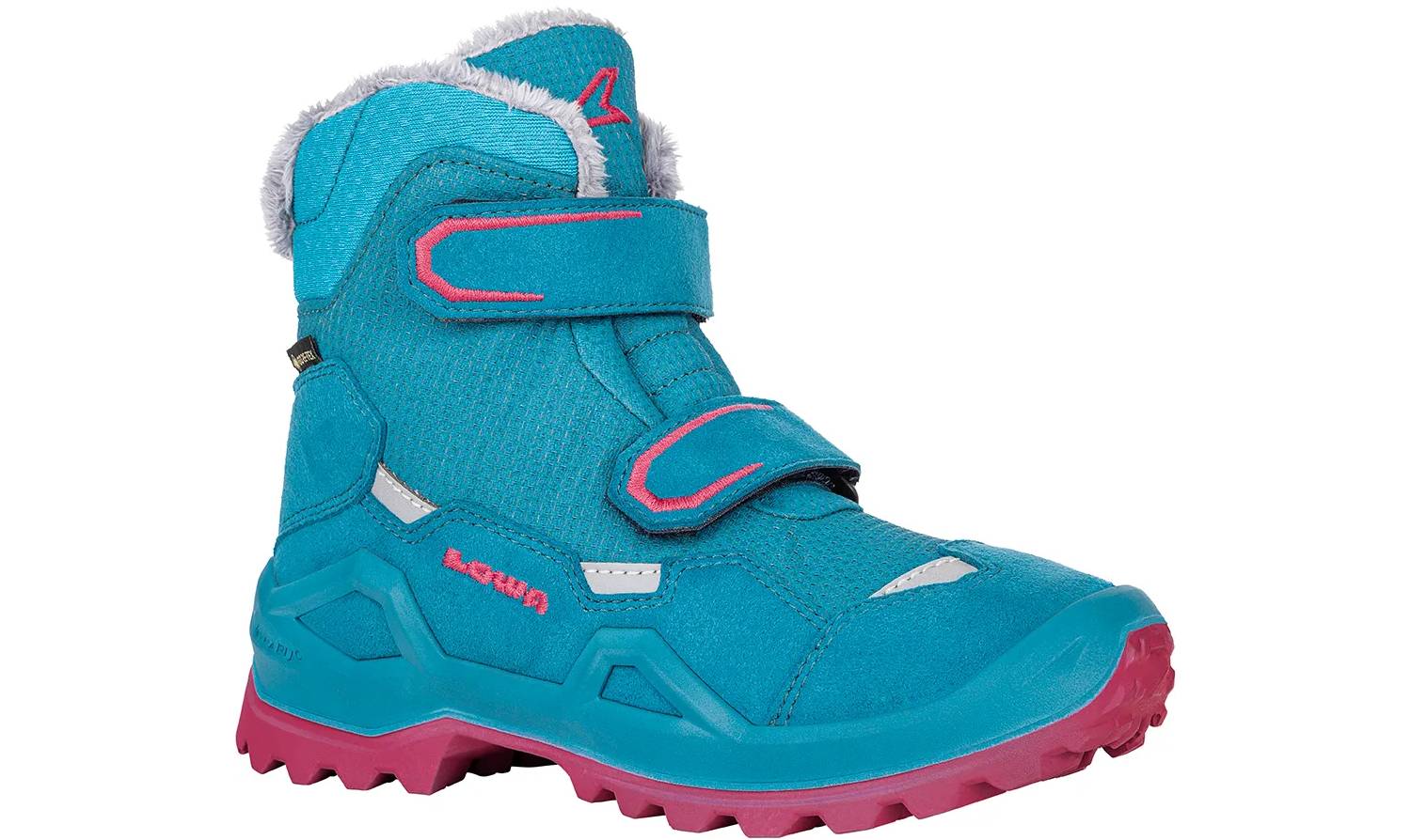 Фотография Ботинки детские LOWA Milo Evo GTX MID Jr turquoise-fuchsia размер 38.0 5