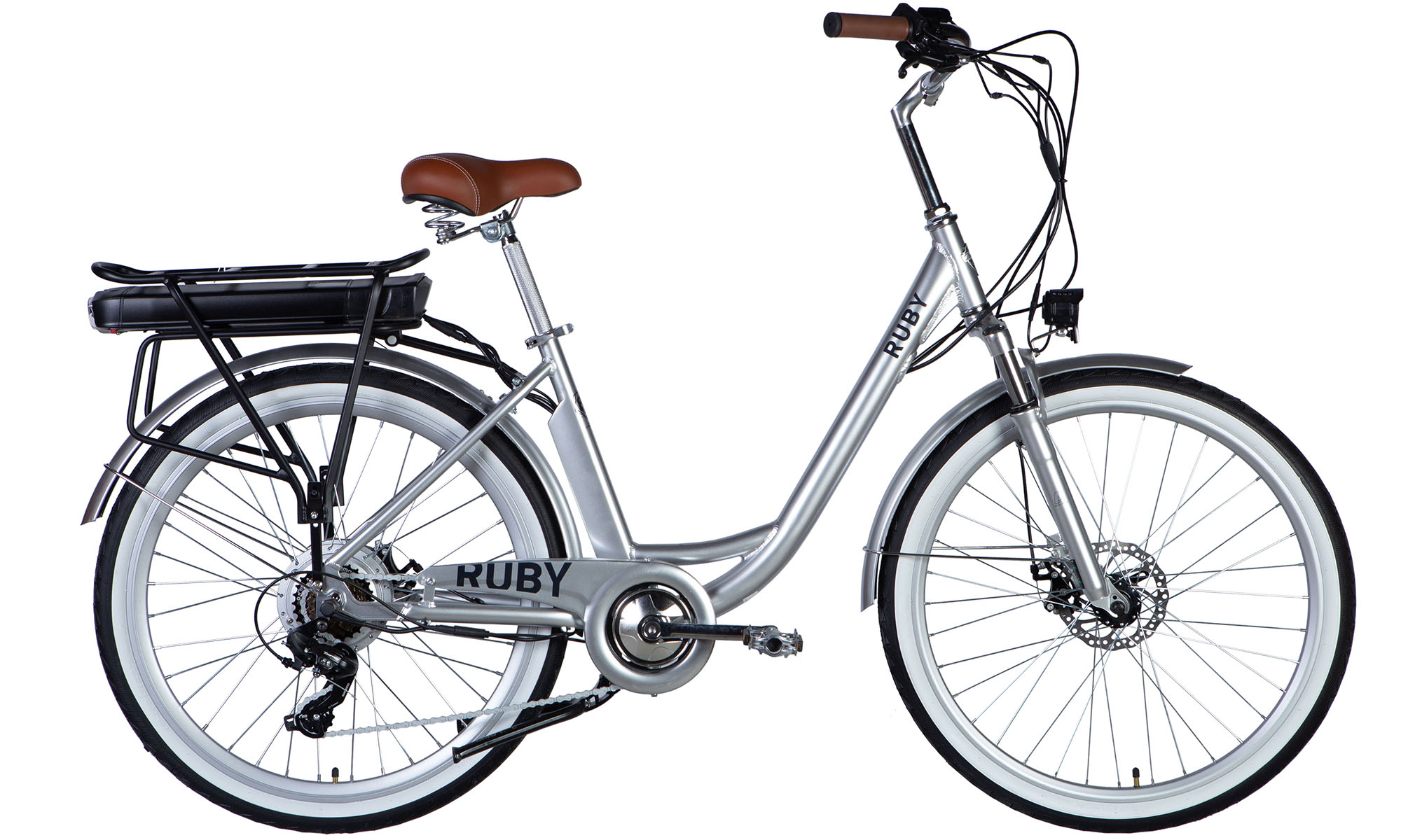 Велосипед с электроприводом Dorozhnik eRUBY DD FR 26", размер M, рама-17", 36B, 12.5А*ч, 500Вт, год 2025, светло-серый Велосипед с электроприводом Dorozhnik eRUBY DD FR 26", размер M, рама-17", 36B, 12.5А*ч, 500Вт, год 2025, светло-серый