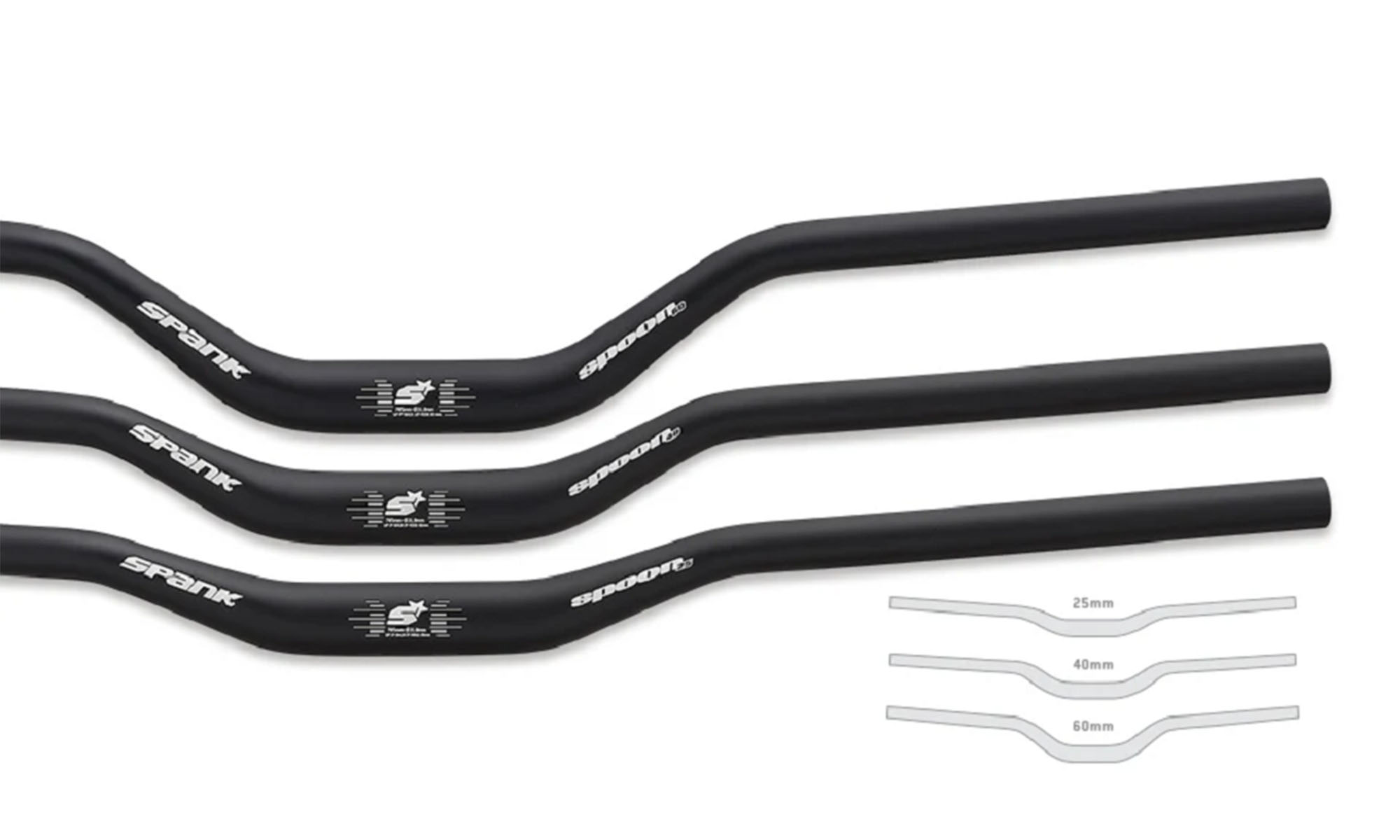 Руль SPANK SPOON 60, 60R, Black 2