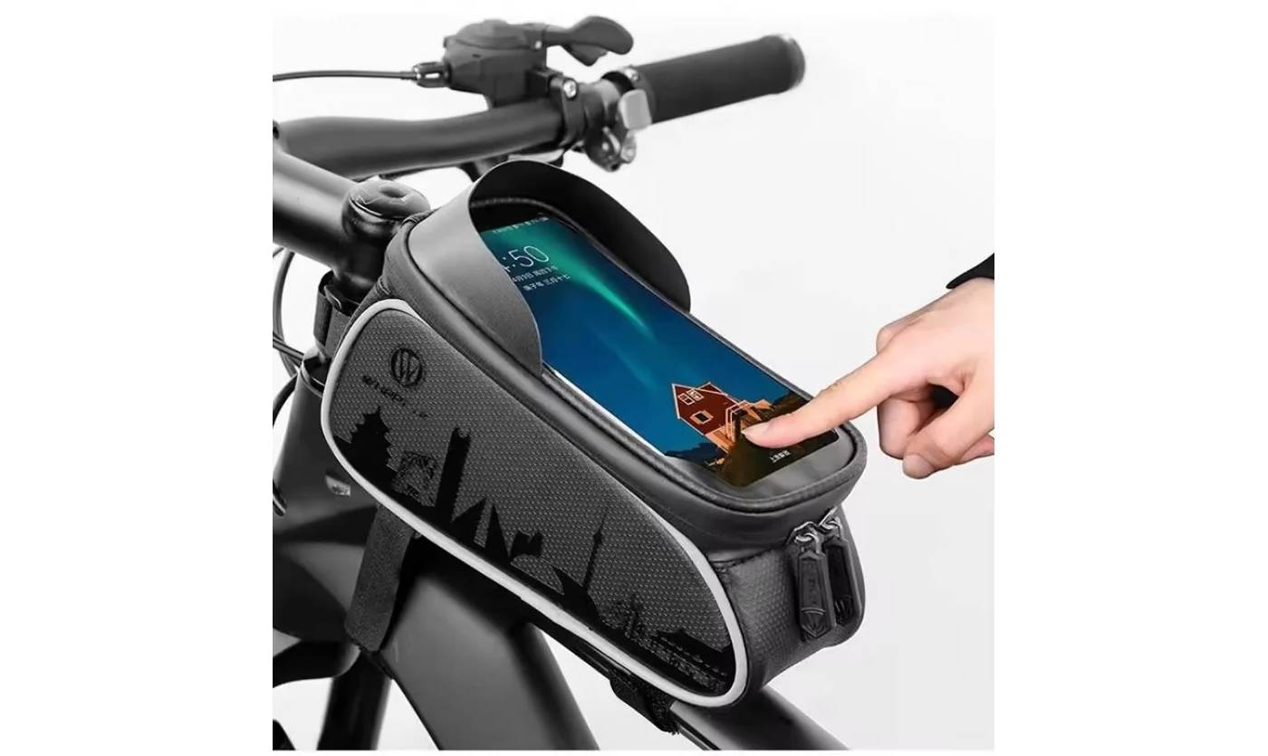 Велосумка EsLNF 020-1 на раму, чорний 3