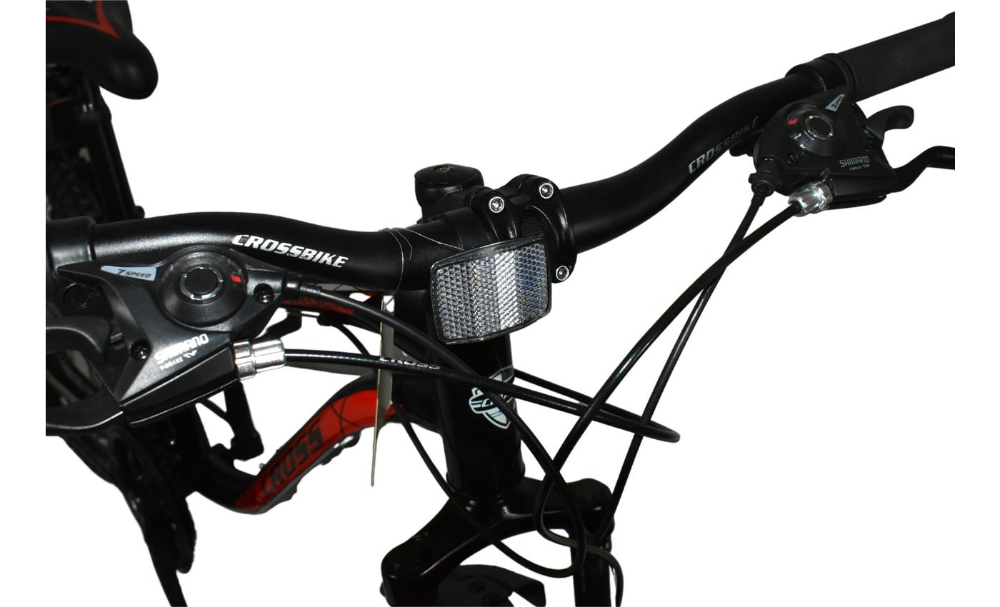 Фотография Велосипед Cross RIDER 26" размер XS рама 13" 2022 Черный-Красный 3